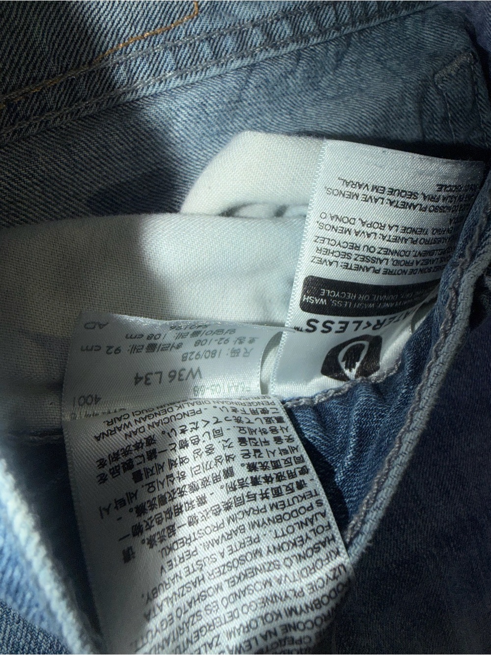 Men's Levi’s 514 Classic Blue Denim Jeans 36x34 - Picture 3 of 6